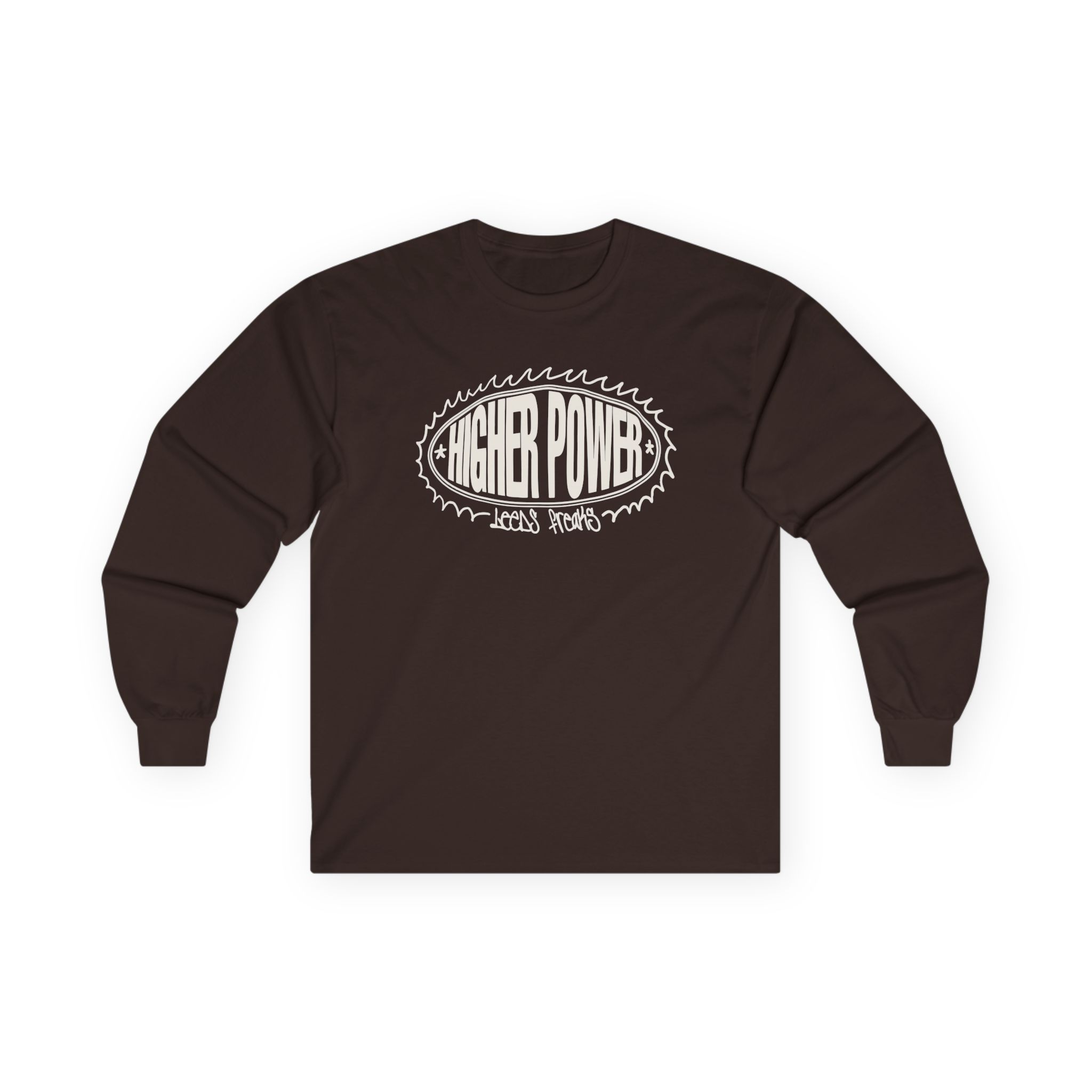 Higher Power Oval Unisex Ultra Cotton Long Sleeve Tee - Image 5