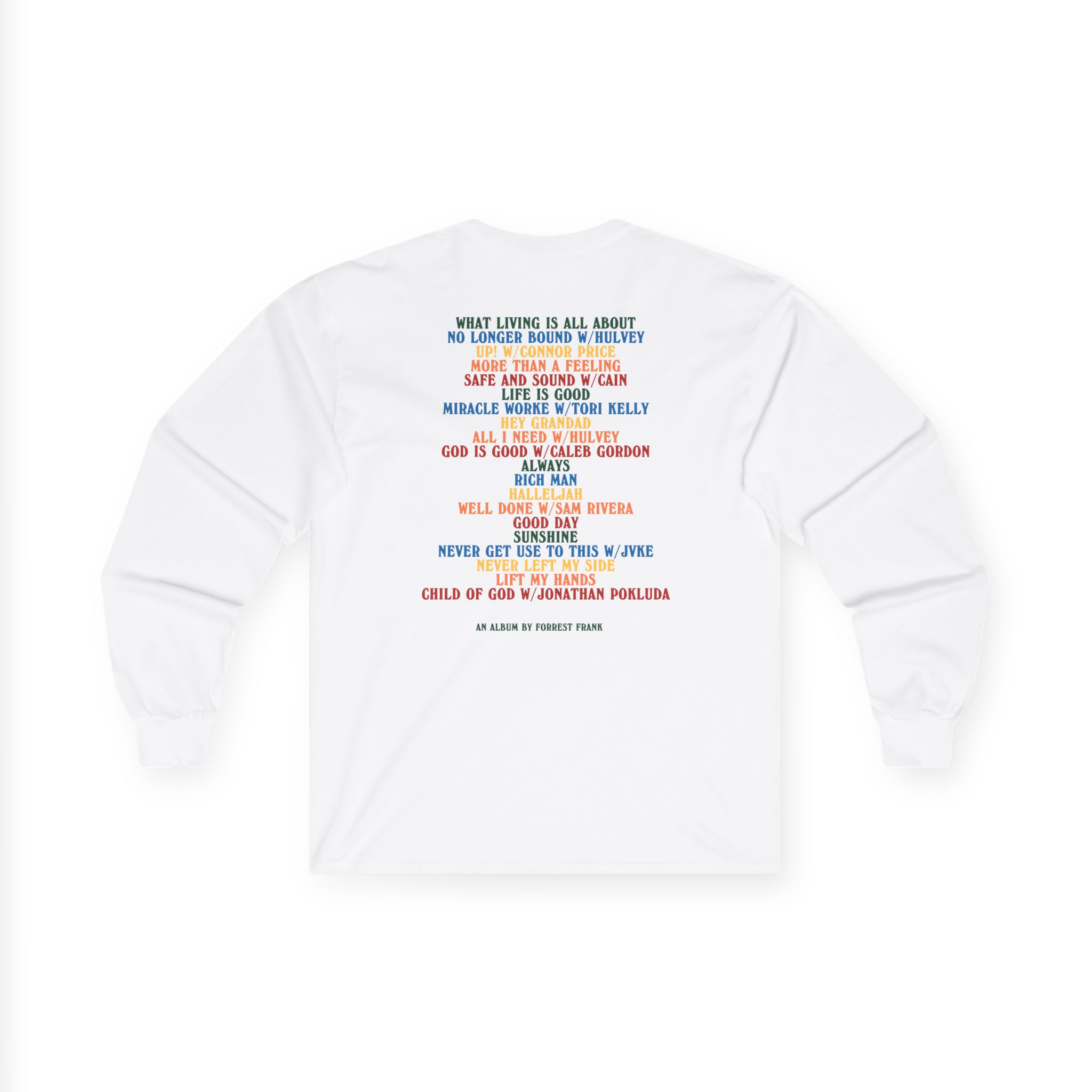 Forrest Frank Child of God Tracklist Unisex Ultra Cotton Long Sleeve Tee - Image 2