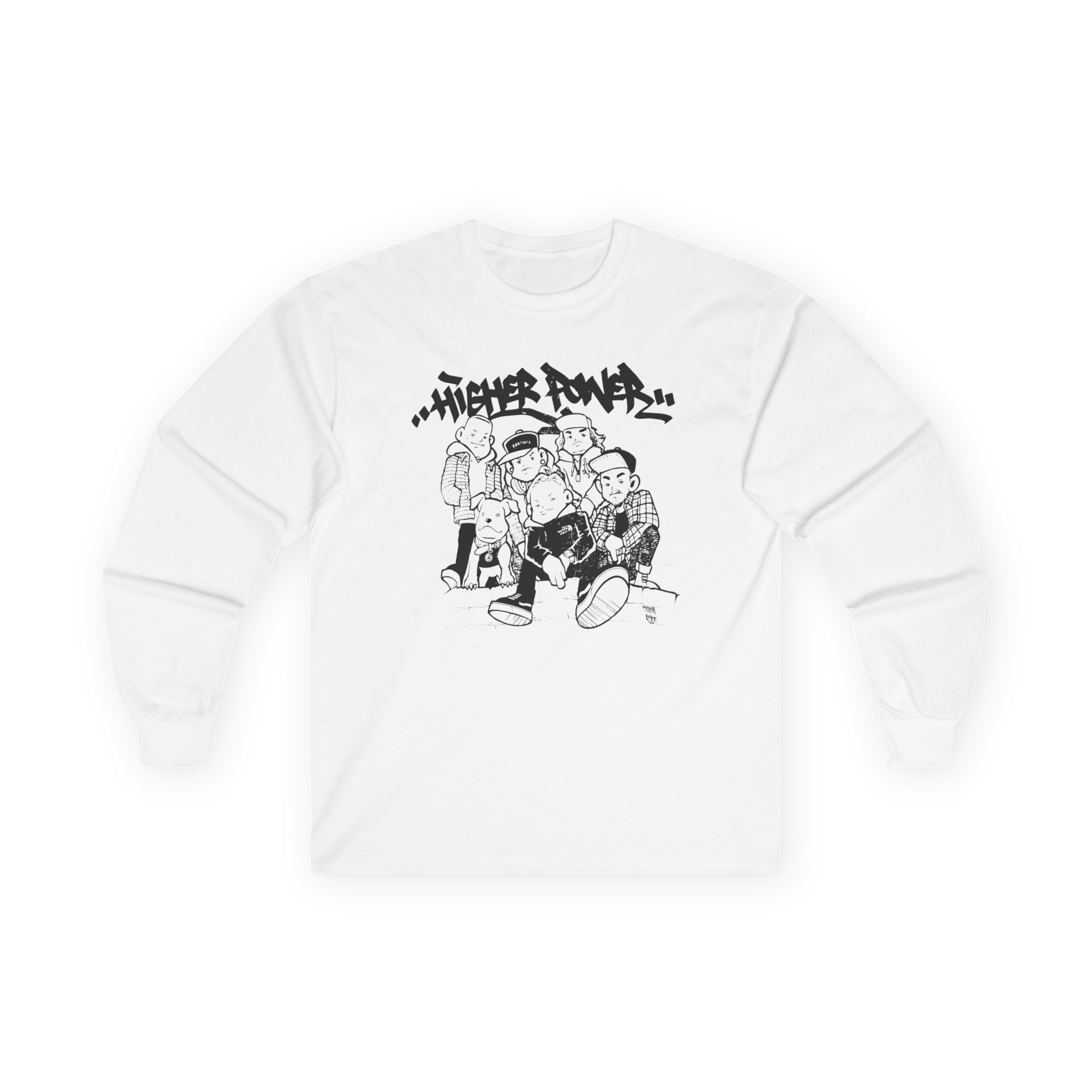 Higher Power Os Ringer Unisex Ultra Cotton Long Sleeve Tee