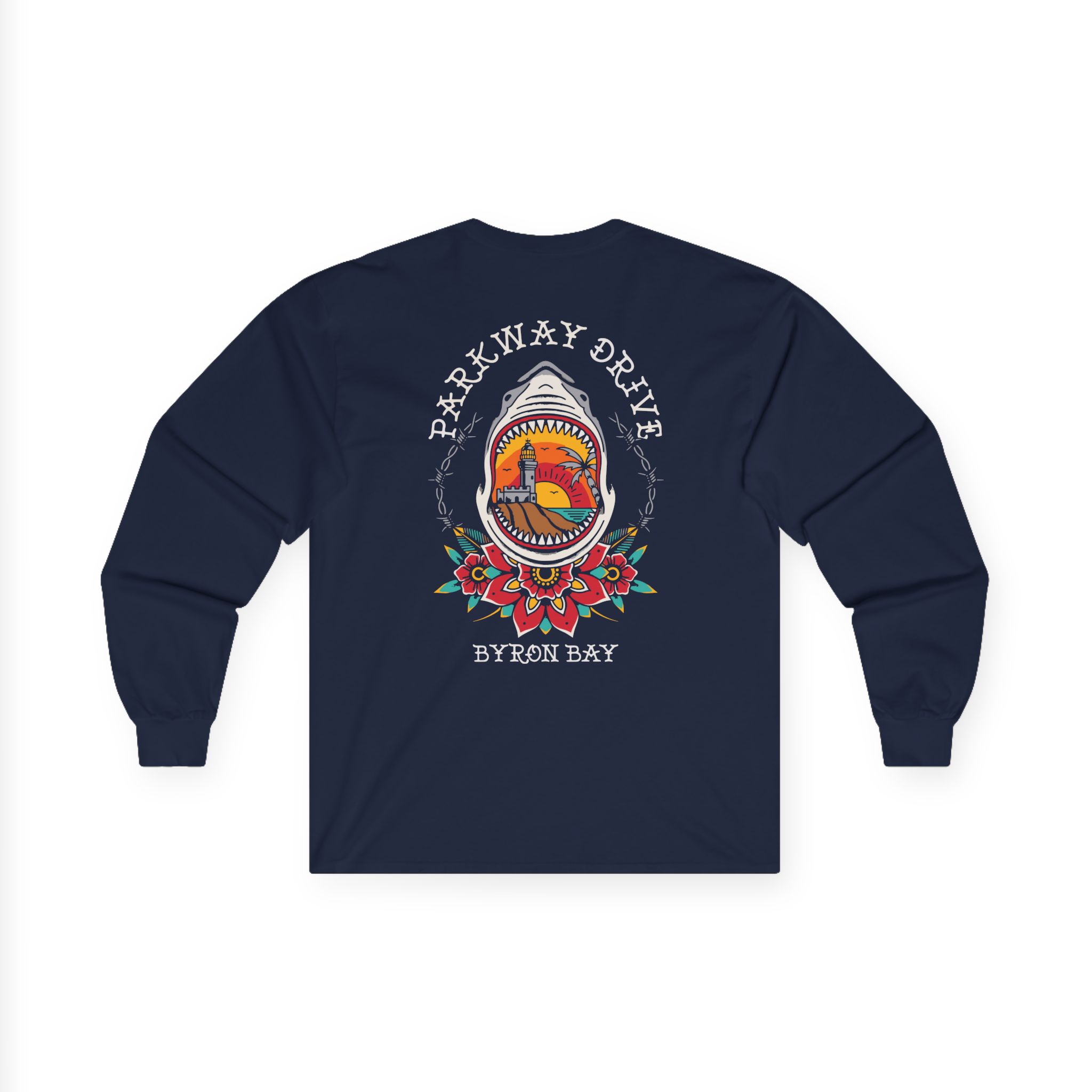 Parkway Drive Byron-shark Unisex Ultra Cotton Long Sleeve Tee - Image 14